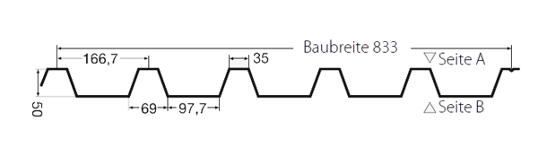 Kalzip Trapezblech Profil 50/167
