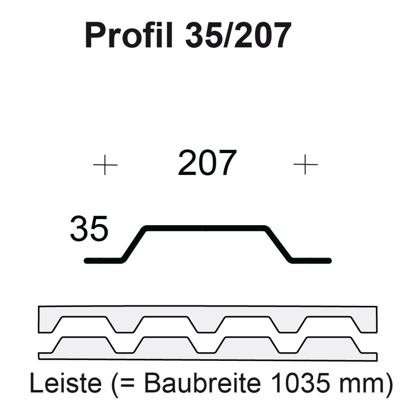 Profilfüller Profil 35/207selbstklebend, Sickenfüller Profil 35/207  selbstkleben