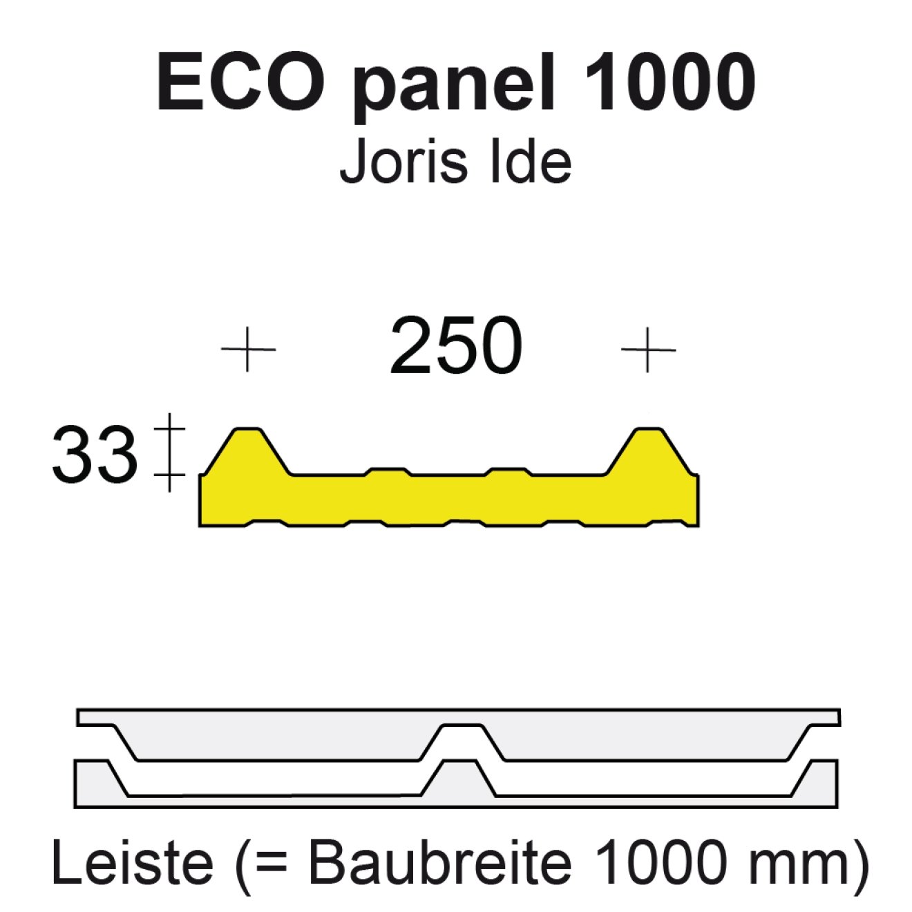 Profilfüller-Leiste Isodach Joris Ide ECO 33/250